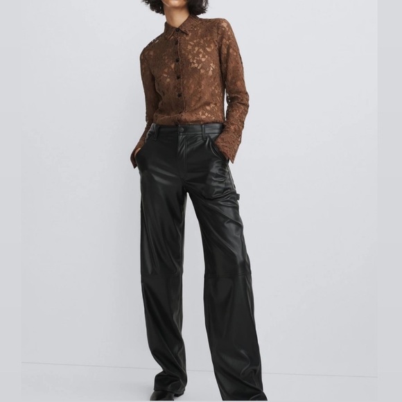 rag & bone Sid Faux Leather Carpenter Pant - Picture 6 of 6